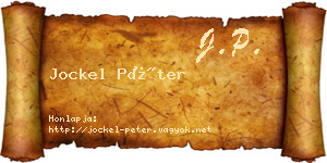 Jockel Péter névjegykártya